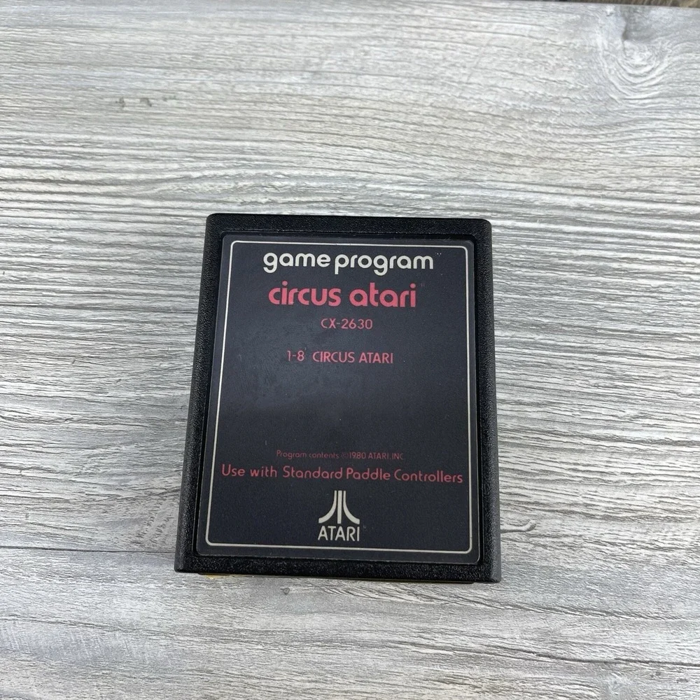 Atari 2600 Circus Atari 1980 Game Cartridge Only Tested